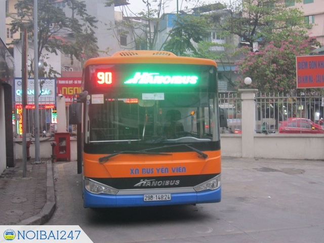 Cách đi xe bus từ sân bay Nội Bài về bến xe Mỹ Đình - Đi xe bus 90