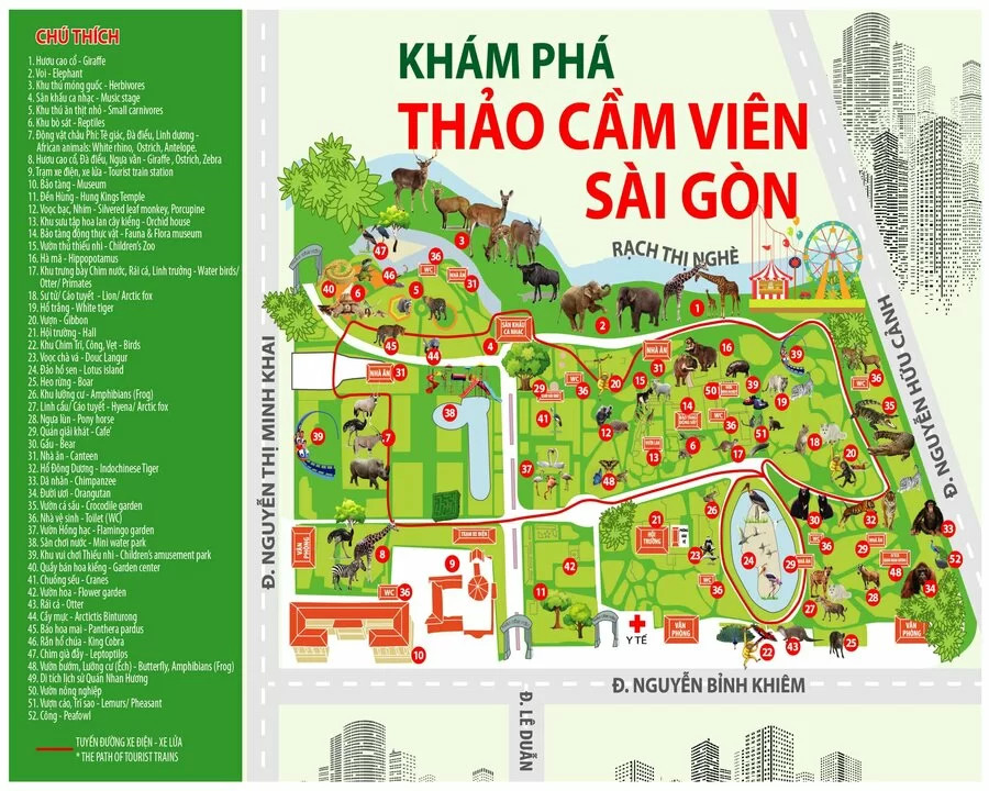 Bản đồ Thảo Cầm Viên Sài Gòn