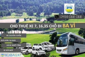 Thuê xe taxi từ trung tâm Hà Nội đi Ba Vì