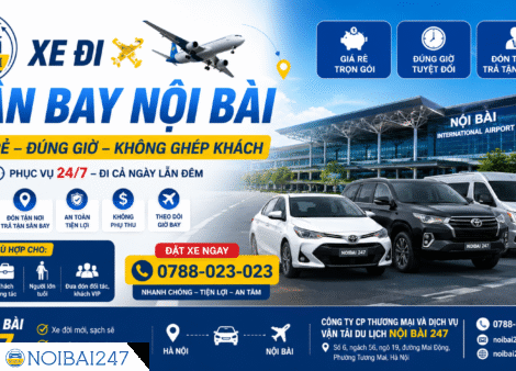 Xe Đi Sân Bay Nội Bài Giá Rẻ – Đặt Xe Nhanh, Không Ghép Khách, Đúng Giờ 24/7
