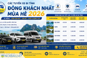 Các tuyến xe đi tỉnh đông khách nhất mùa hè 2026