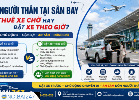 Đón người thân tại sân bay: Nên thuê xe chờ hay đặt xe theo giờ?
