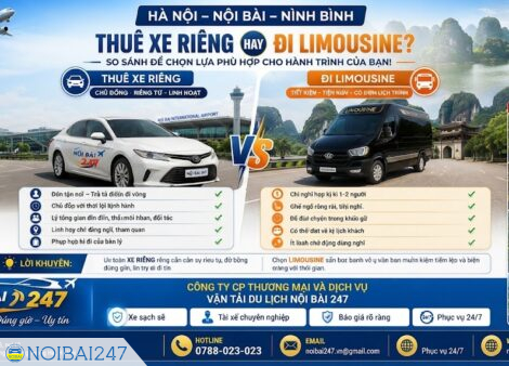 Hà Nội – Nội Bài – Ninh Bình: Thuê Xe Riêng Hay Đi Limousine? So Sánh Chi Tiết Để Lựa Chọn Phù Hợp