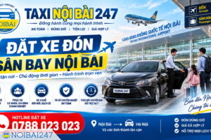 Đặt xe đón sân bay Nội Bài – Xe đón tận nơi, chủ động lịch trình