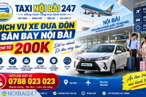 Dịch vụ xe đưa đón sân bay Nội Bài chỉ từ 200K – Đặt xe nhanh, đón tận nơi